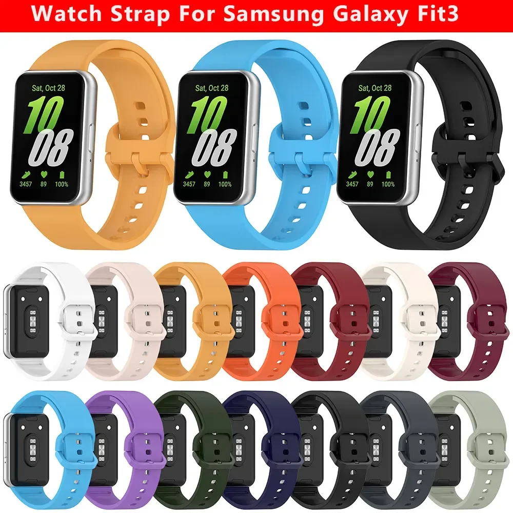 

Watch Strap For Samsung Galaxy Fit 3 R390 Silicone Wristband Watchband Bracelet SmartWatch Band