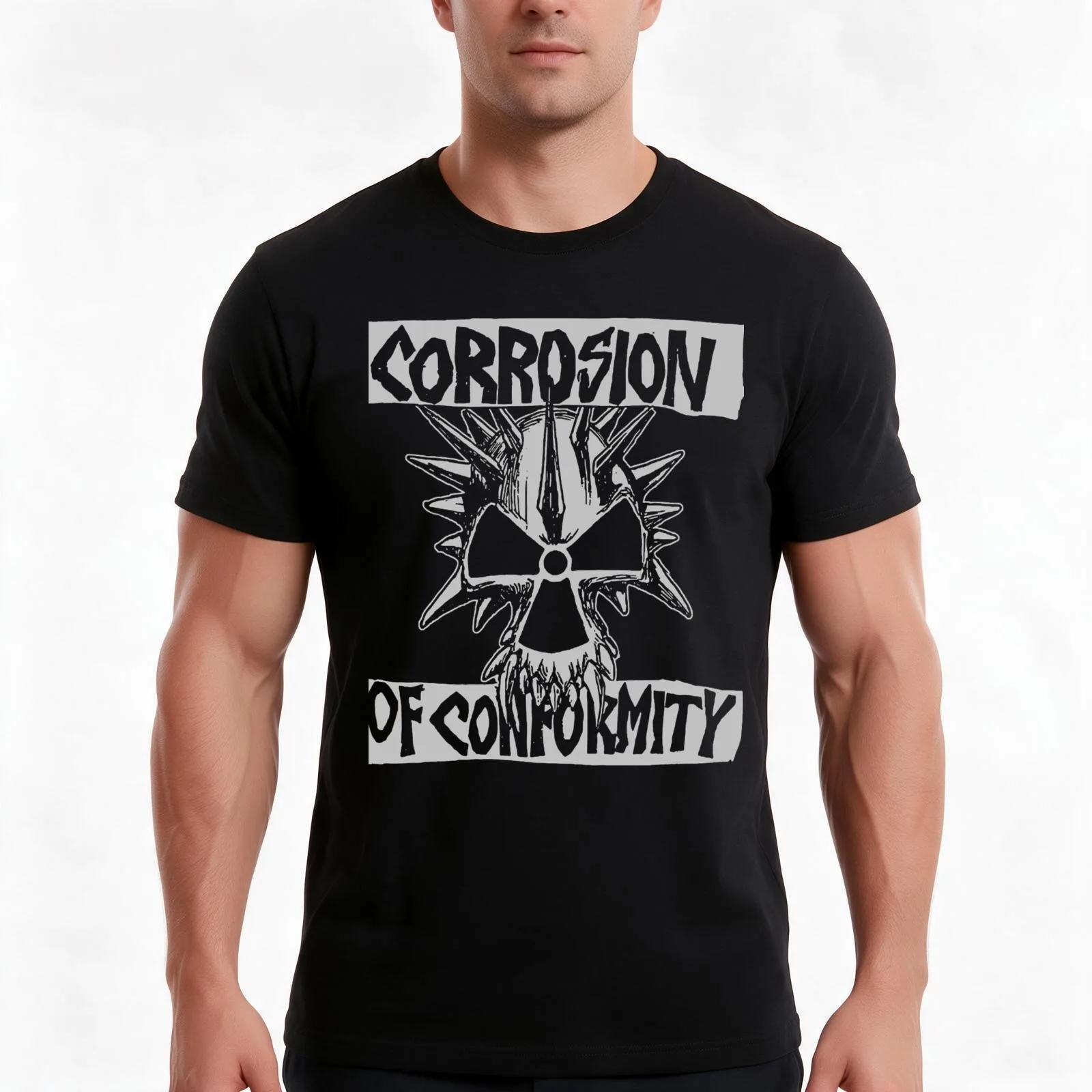 Corrosion Of Conformity Premium T-Shirt, Summer Casual Cotton Tee, Oversized Streetwear Tops, Vintage Graphic Print, 100% Cotton
