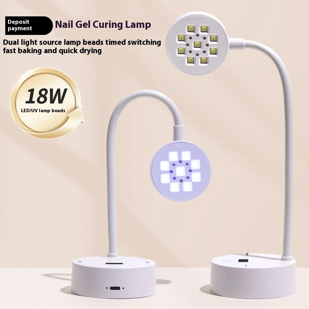 UV LED Nail Dryer with Sensor, 360° Rechargeable Gel Nail Lamp for Nail Extension Curing Light