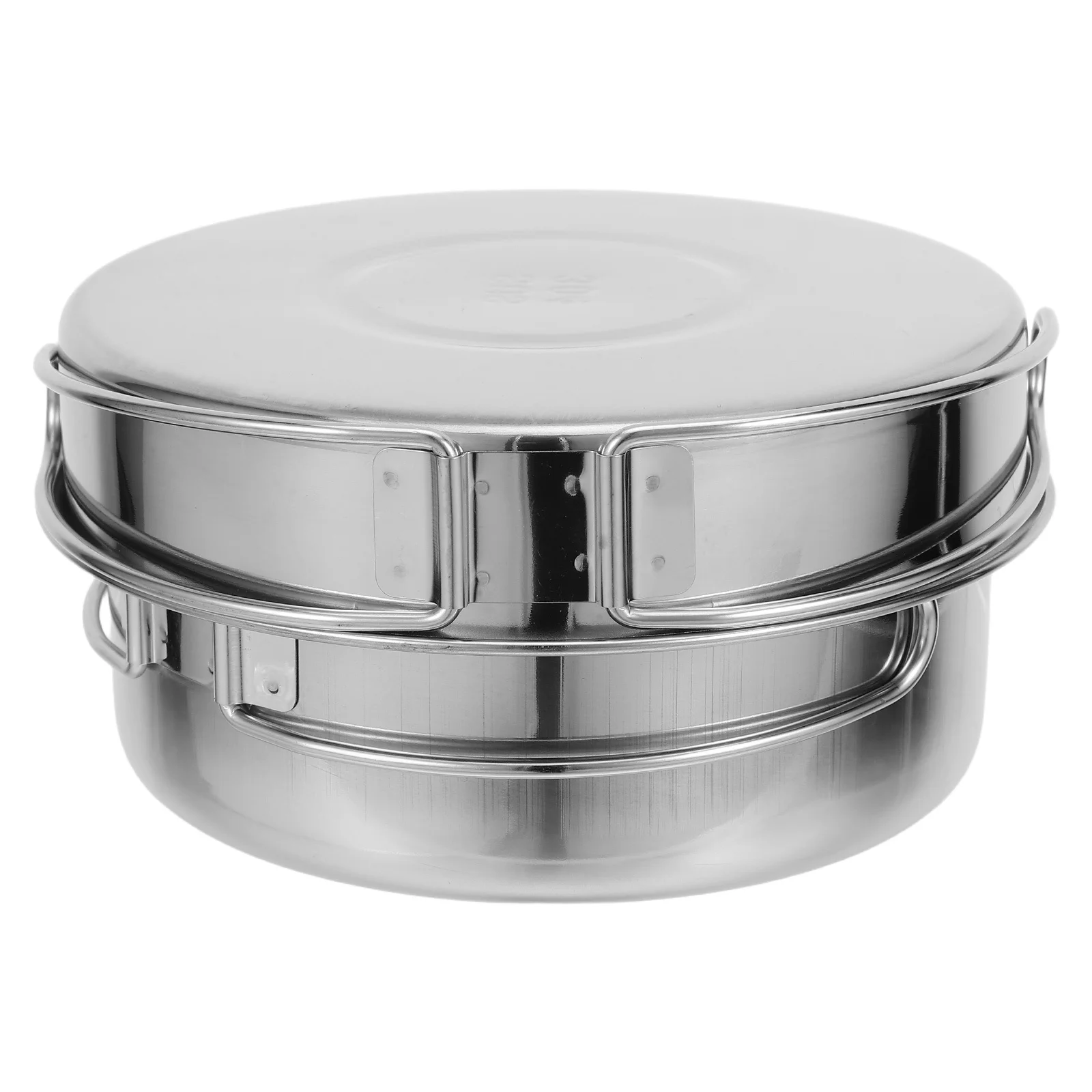 

1Set Stainless Steel Folding Cutlery Outdoor Camping Cookware Kit Portable Lightweight Hiking Backpacking Tableware Foldable