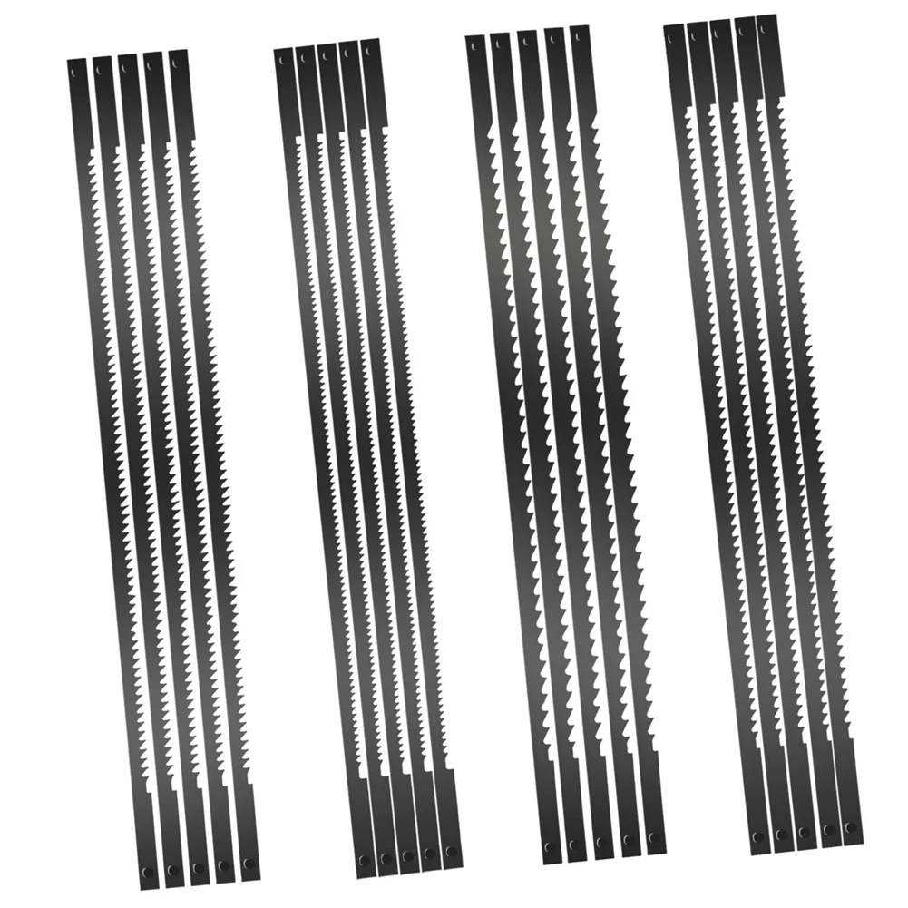 A24I Scroll Saw Blades,Fretsaw Blade,Scroll Saw Blades,Scroll Saw Blades with Pin, 10/15/18/24 Teeth,Suitable for Woodworking