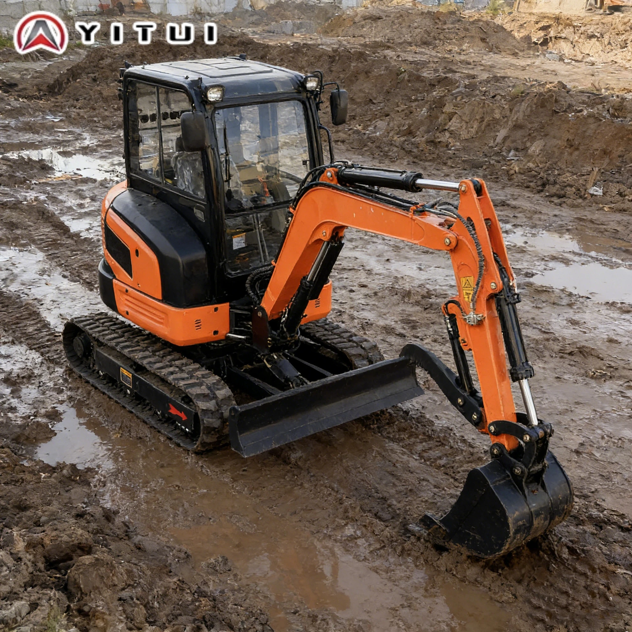 

Новый мини-экскаватор 2,6 тонны с дизельным двигателем Kubota, гидравлический, с множеством аксессуаров, мини-погрузчик для сада, на заказ