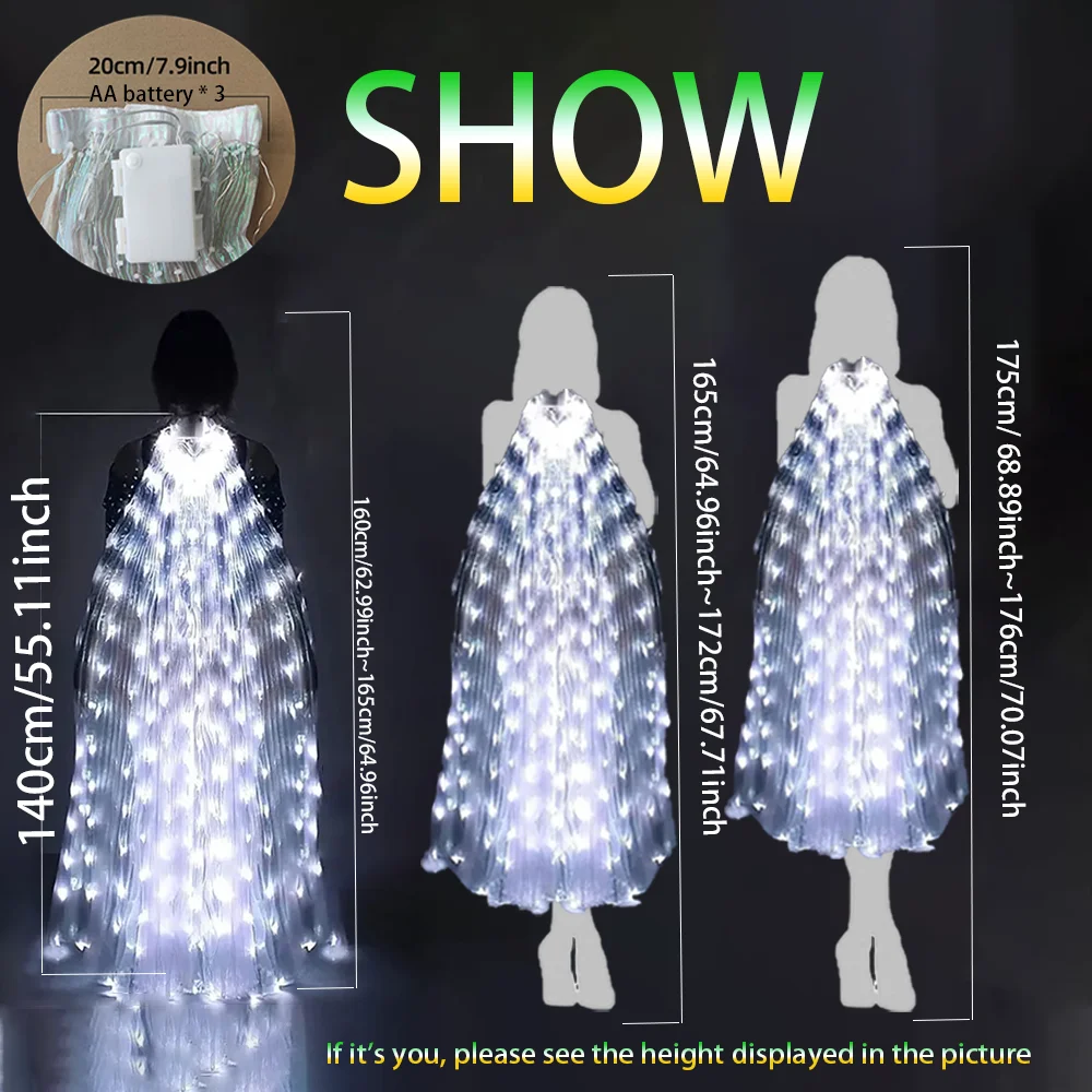 أجنحة رقص بيضاء نقية، دعائم لافتة للنظر للحفلات