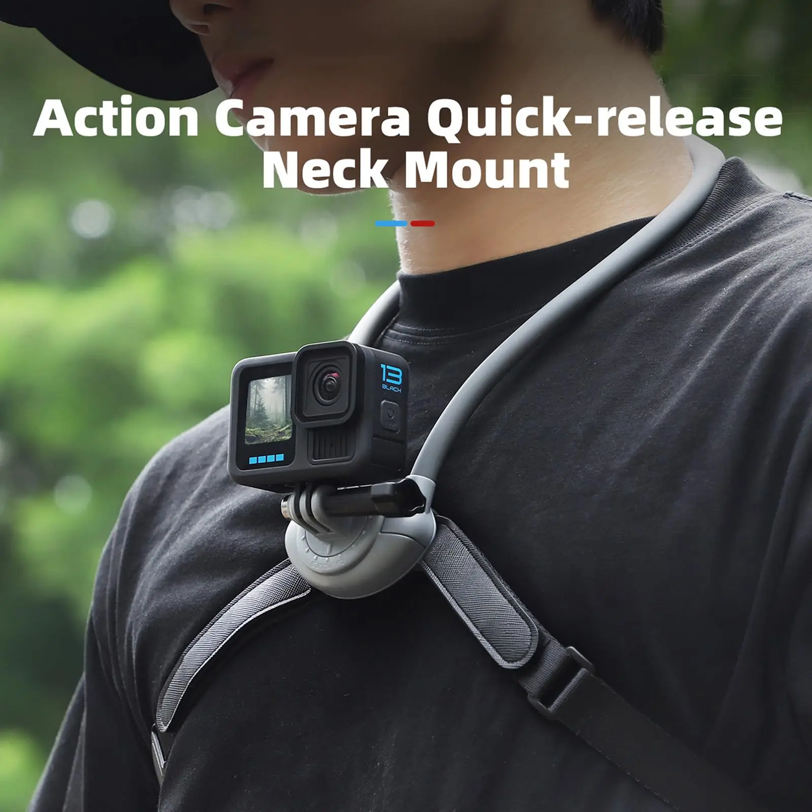 

360° Rotatable Neck Mount for DJI Osmo Pocket 3 Osmo Nano Osmo GO Ultra Quick Release Chest Harness Strap First Person Bracket