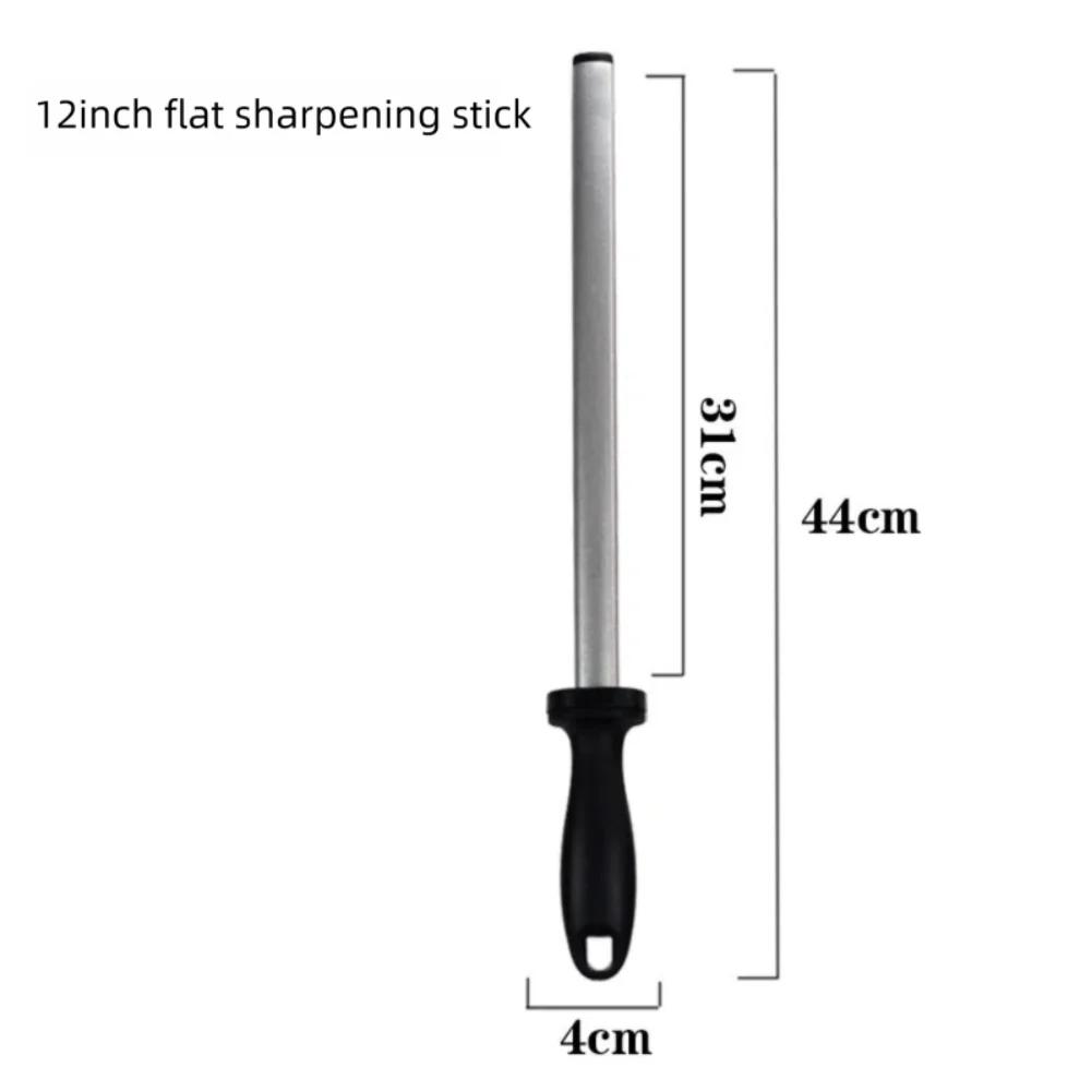 

10/12-дюймовая алмазная точилка с ручкой, быстрая точилка для ножей, стержень, двухсторонний точильный камень, шлифовальный инструмент