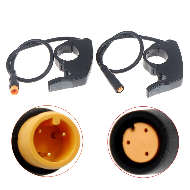 

[MC]3Pin Universal Finger Throttle KD03 36V 48V 60V Electric Bicycle Scooter Accelerator Left Right 22mm Handlebar Accessories