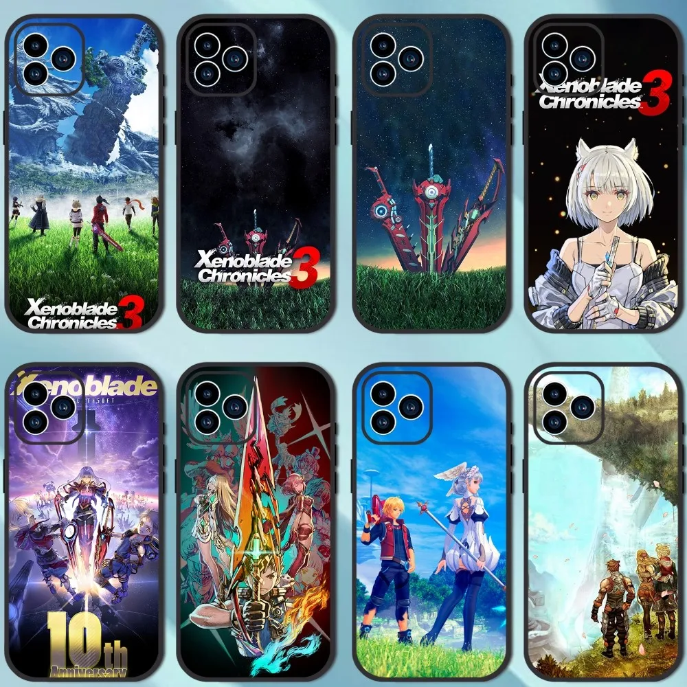 Game Xenoblade Chronicles 3 Phone Case For iPhone 13 12 11 14 15 Pro XS Max XR X 8 7 6S 6 Plus SE 2020 Soft Back case