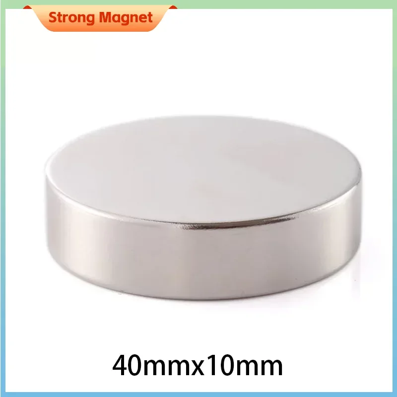 1/2/5/10Pcs Circular Strong Permanent Magnet 40x10mm N35 Long Disc Rare Earth Magnetic Round Neodymium Powerful Magnet