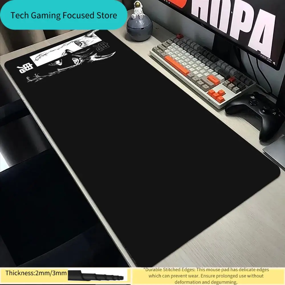 Japan Devil Mauspad Computer XL Mauspads Tastaturunterlage Mausmatte Weicher Büroteppich Tischmatte Desktop-Mauspad
