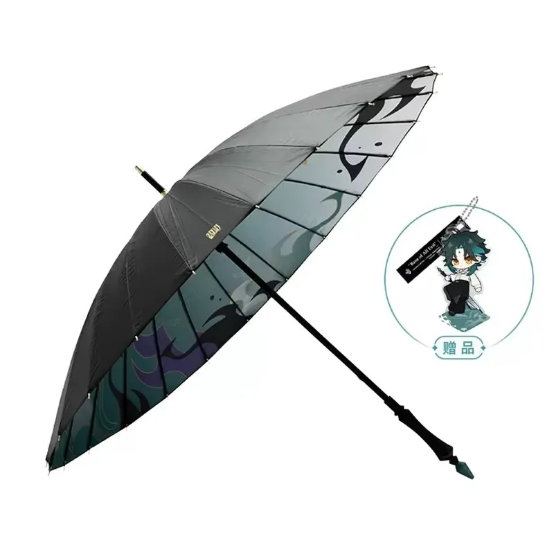 

Game Genshin Impact Official miHoYo Original Xiao Authentic Themes Series Umbrella Long Umbrella A must-have for rainy Days