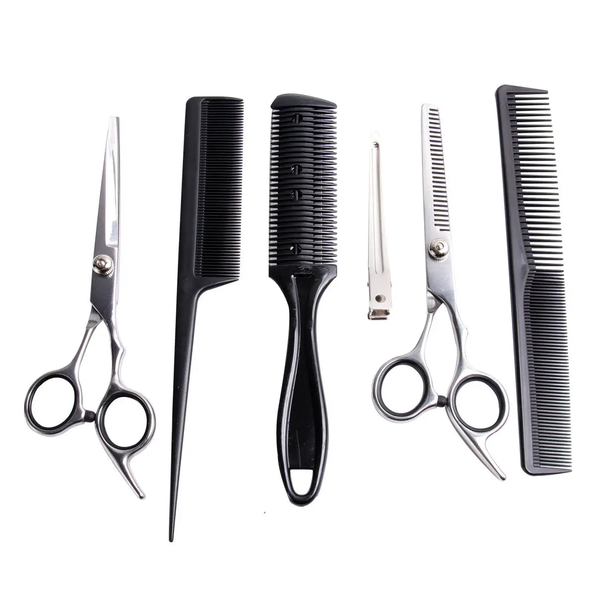 

Набор парикмахерских ножниц из нержавеющей стали, устойчивых к ржавчине, для прямого и фигурного стрижения, инструмент для парикмахеров и домашнего использования