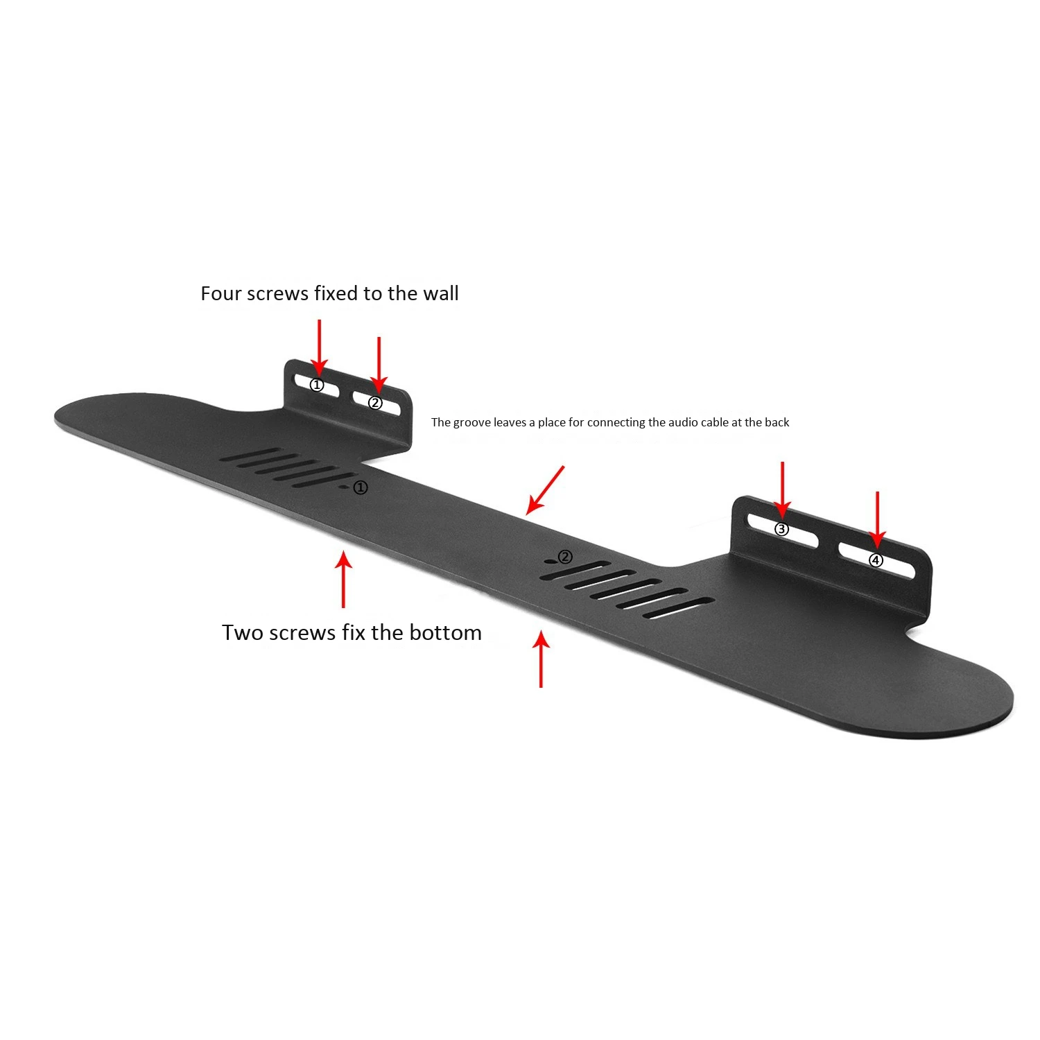 Wall Mount Holder for Sonos Beam Sound Bar Max Load-Bearing 15KG Easy to Install Speaker Wall Mount