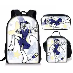 Classic Popular Novelty Murder Drones 3D Print 3pcs/Set Student School Bags Laptop Daypack Backpack Lunch bag Pencil Case