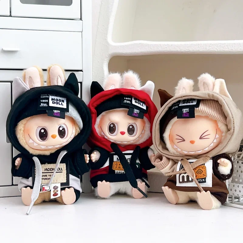 Vêtements pour bébé labubu v1/v2/v3, 17cm, pull cool, poupée, peut être porté pour accessoires labubu, décoration mignonne, petits tissus