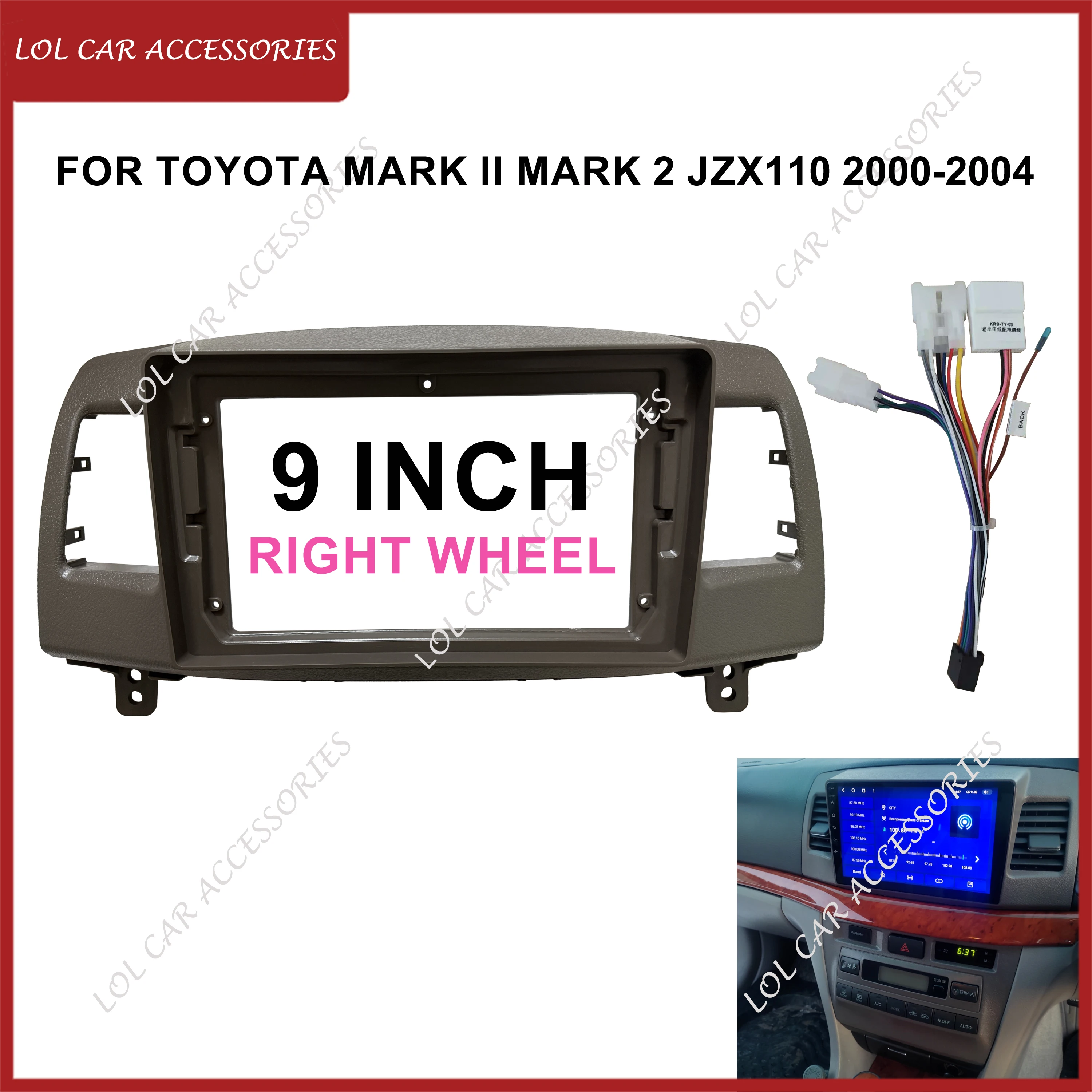 トヨタ用カーラジオ,9インチ,Android,Mark ii,2 jzx110,GPS, MP5