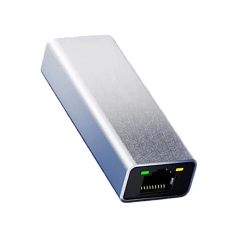Y1UB محولات شبكات الأسلاك USB C إلى RJ45 10Gbps الألومنيوم المحمولة جيجابت إيثرنت محول المقابس اللعب #2