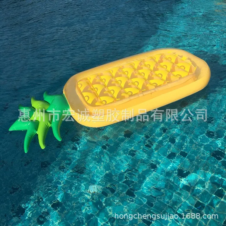 Ananas Drijvende Bed Opblaasbare Drijvende Rij Ananas Zwemmen Ring Water Mount Drijvende Bed