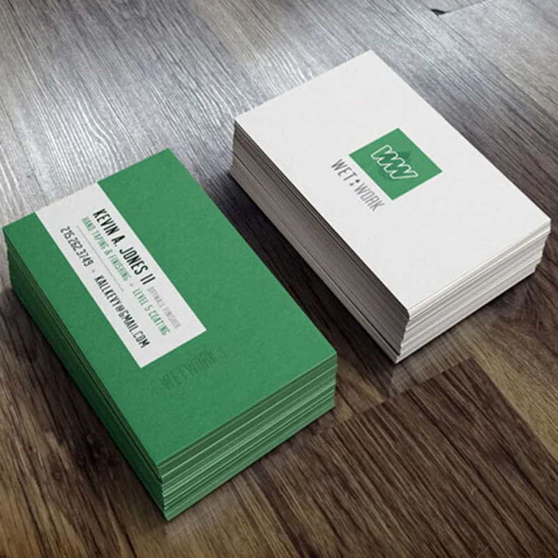 

Letterpress/Embossing Color Edge Paper Business Card Printing