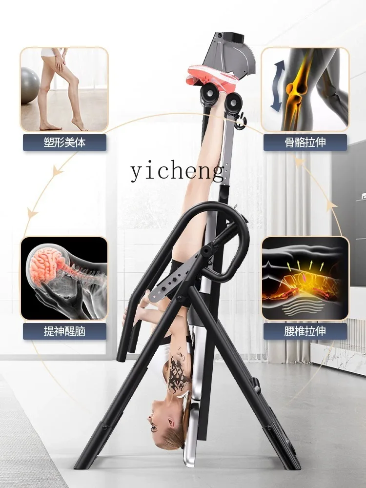 ZF Inversion Table Home Fitness Equipment Upside down Traction Inverted Stretching Lumbar Chair Upside down Device