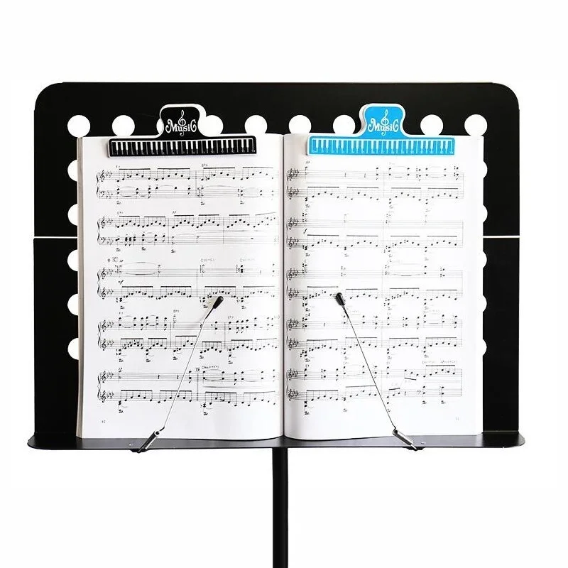 1PC 15cm Colorful Plastic Music Score Fixed Clips Book Paper Holder for Guitar Violin Piano Player Multi-functional Stationary