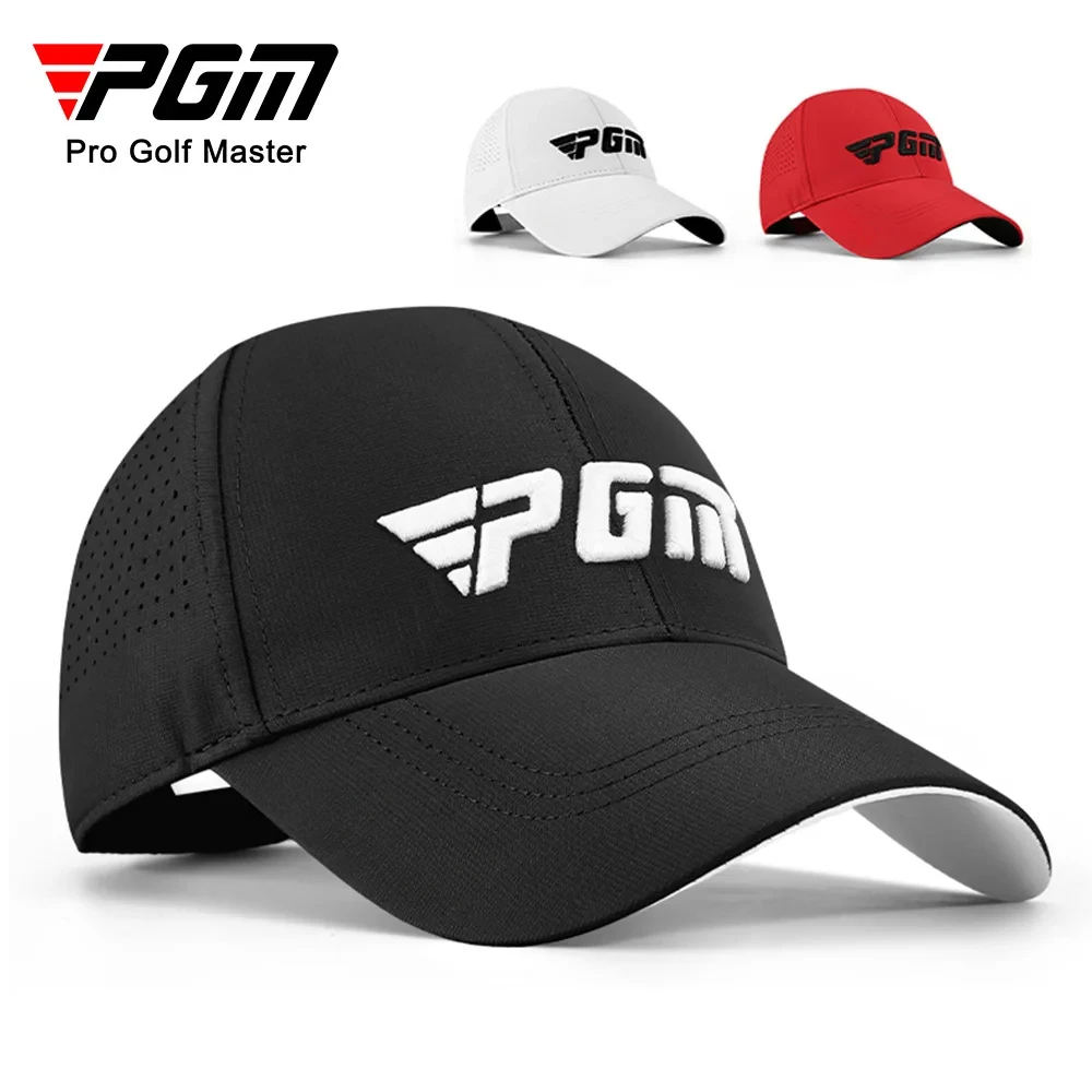 PGM Men\'s Golf Caps Sun Protection Shade Breathable Male Casual Cap Moisture Wicking Sun Hat MZ039