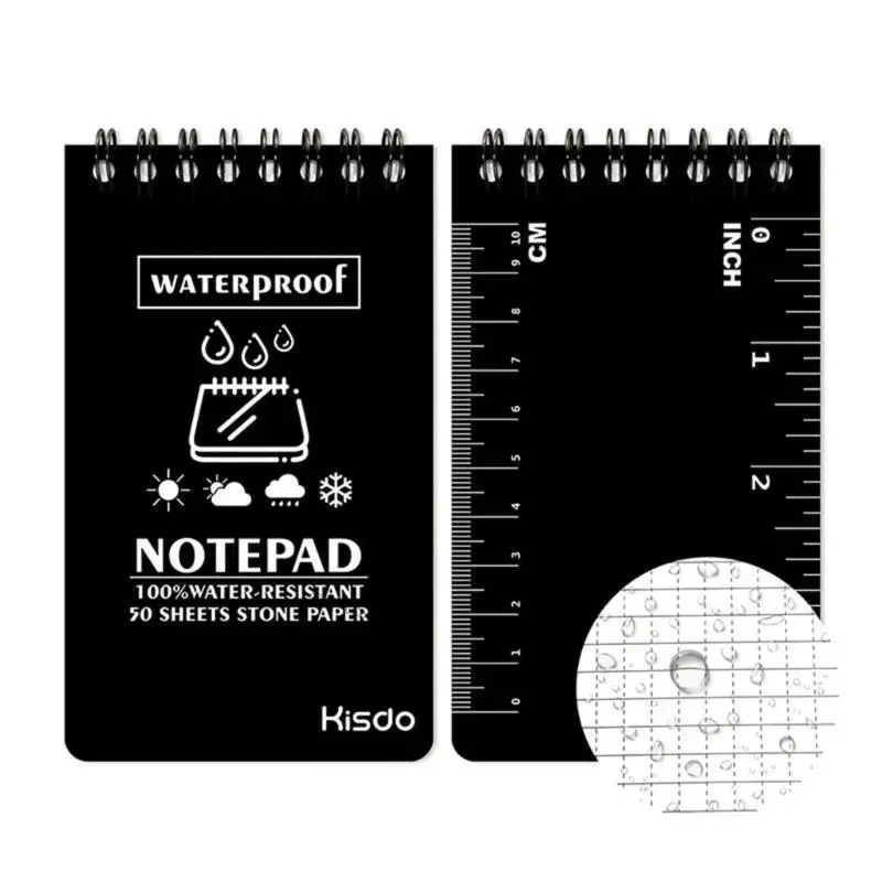 Pocket Notebook Waterproof Notepad Write in the Rain Notebook Top All Weather Notepad Small Notebook