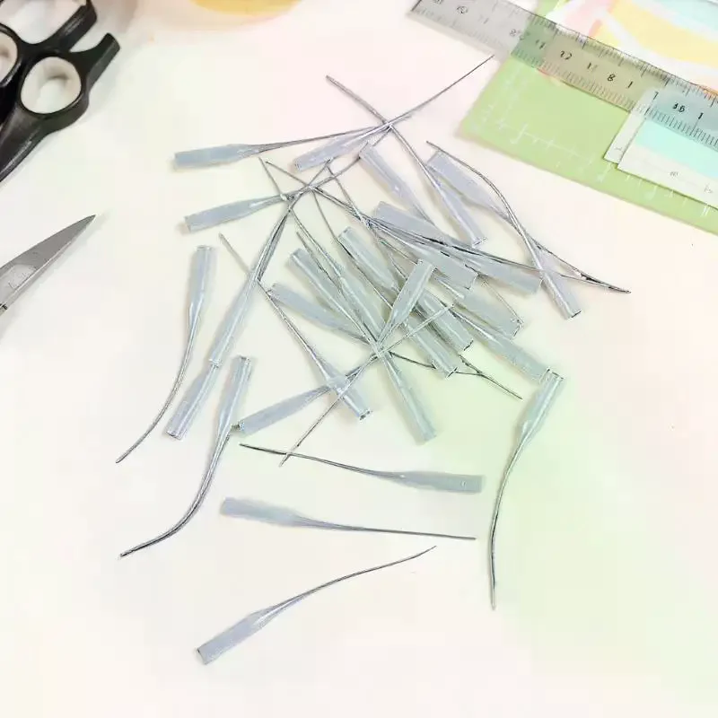 100pcs/set Glue Tips Plastic Glue Micro-Tips Glue Extender Precision CA Glue Applicator