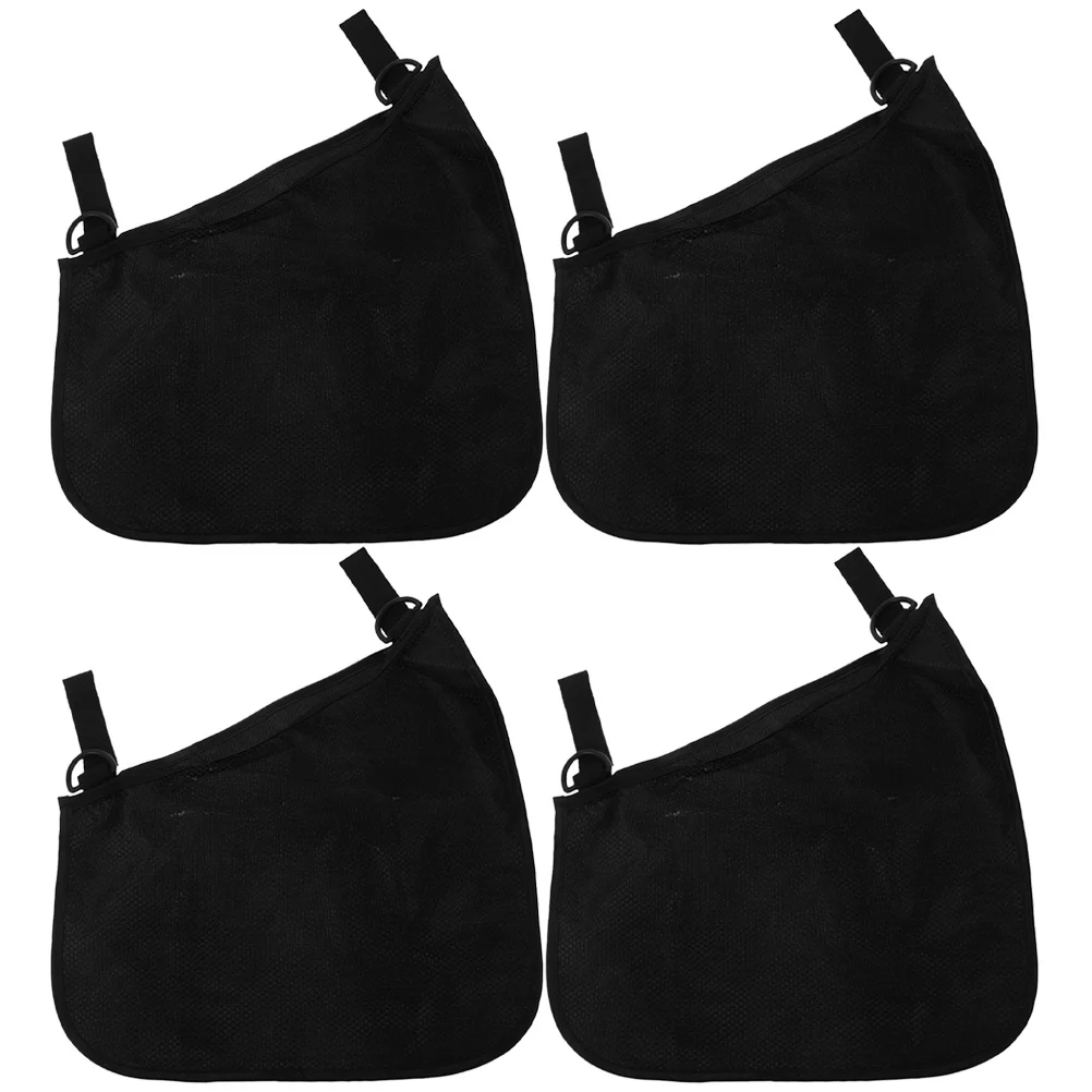 

4pcs Baby Stroller Hanging Bag Multipurpose Storage Mesh Organizer For Diaper Bottle Pacifier Portable Side Sling Stroller Bags