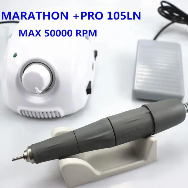 STRONG Champion-3 Strong 210 PRO 105LN Handle 50000 Rpm Electric Manicure Nail Drill Machine FORTE 210 Nail Art Tool