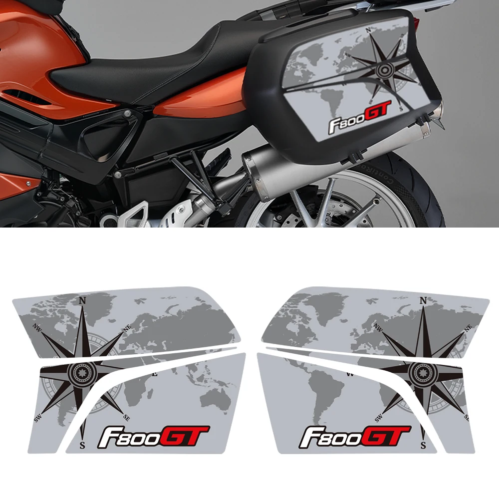 Для BMW F800GT F800 F800 GT мотоциклетные наклейки на багажник, боковые наклейки на багажник, защитный комплект