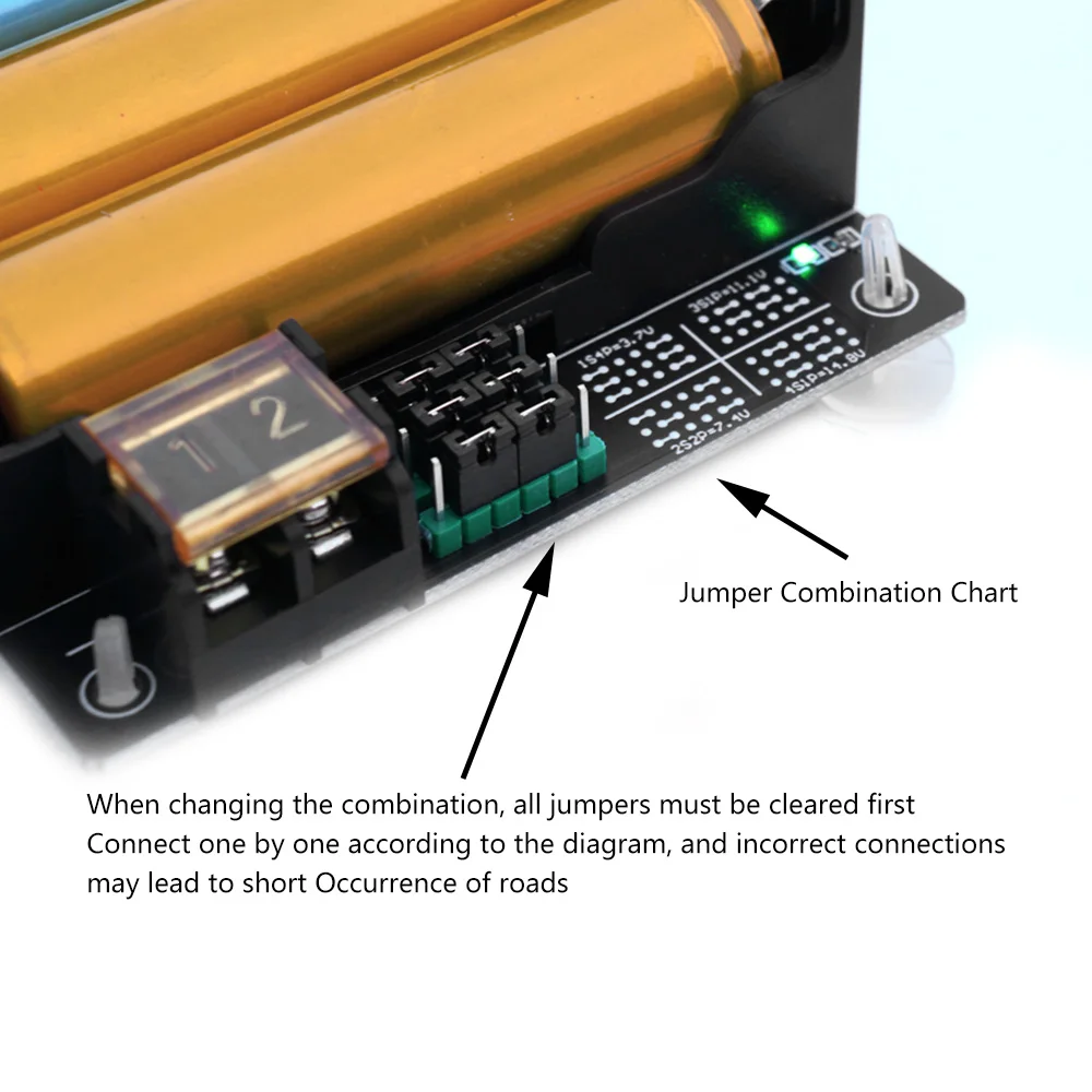 21700 18650 Battery Case Holder 4 Slots 3.7V 14.8 Volt DIY Battery Storage Box in Parallel Plastic Batteries Case DC Battery Box