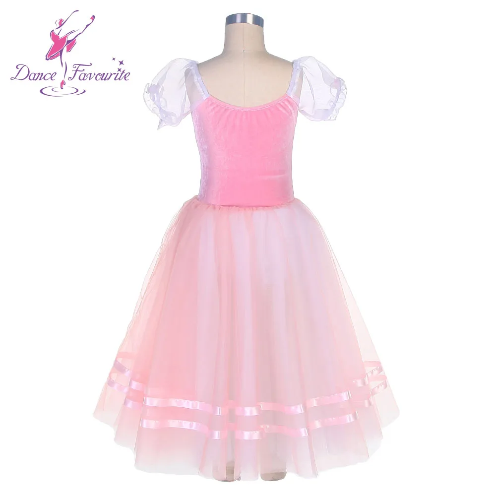 Dança favorita ballet tutus 21001 rosa ballet tutu trajes de dança romântico longo ballet tutu dança cosutme