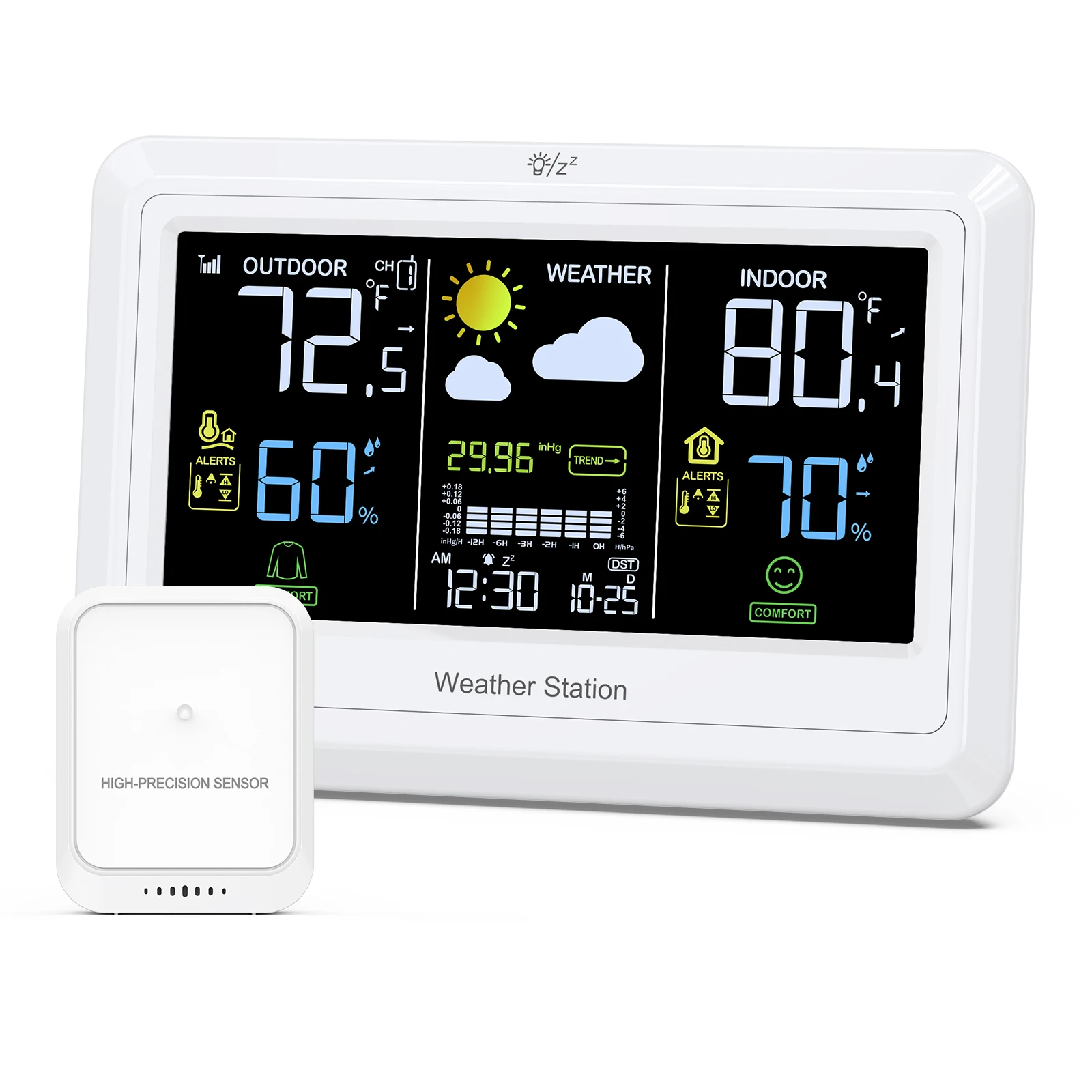 

ORIA Wireless Weather Station Indoor Outdoor Thermometers Humidity with Forecast Station For Home