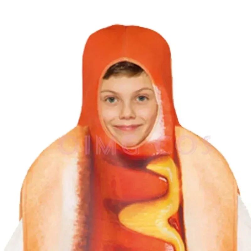 أطفال الأطفال دور اللعب هوت دوج تأثيري المكسيكي مهرجان ازياء الكبار مرحلة أزياء مسرحية هوت دوج ازياء