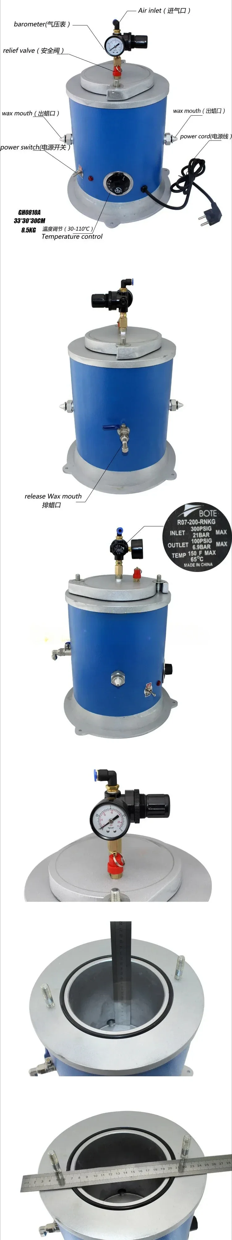 goldsmith Mini jewelry wax injector,Vacuum Wax Injector ,wax injection machine al jeweler tool and machine