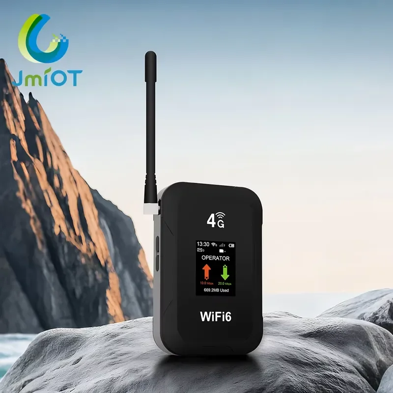 JIMI 5000mAh Battery Pocket Wifi Universel MiFis Portable 4G Card Hotspot Pocket WiFi 6 Router LTE WiFi ESIM VSIM 300Mbps