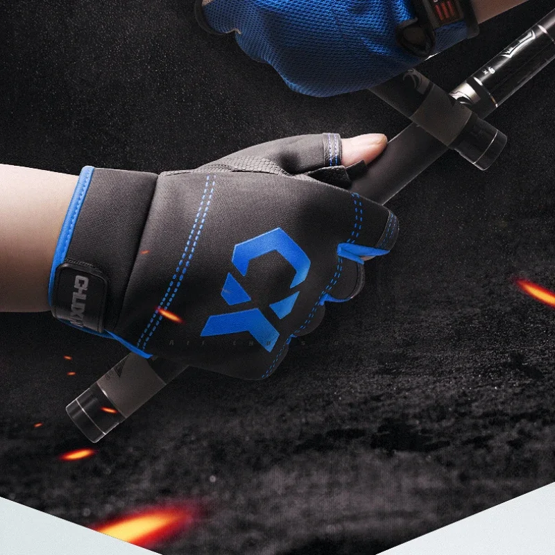 1 paio di guanti estivi per la protezione solare, guanti impermeabili, guanti da equitazione da pesca antiscivolo a tre dita esposti, regali da uomo