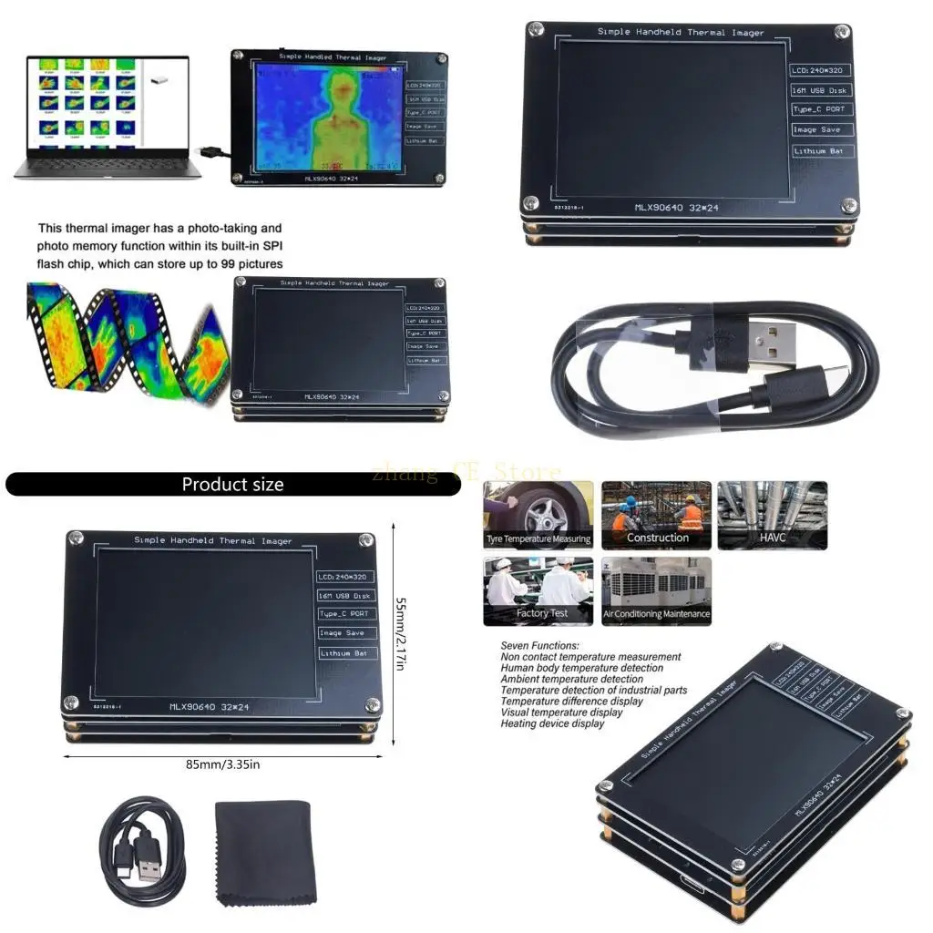 

M5TD High Resolution Digital Display Thermal Imaging Camera for Wide Use 240x320
