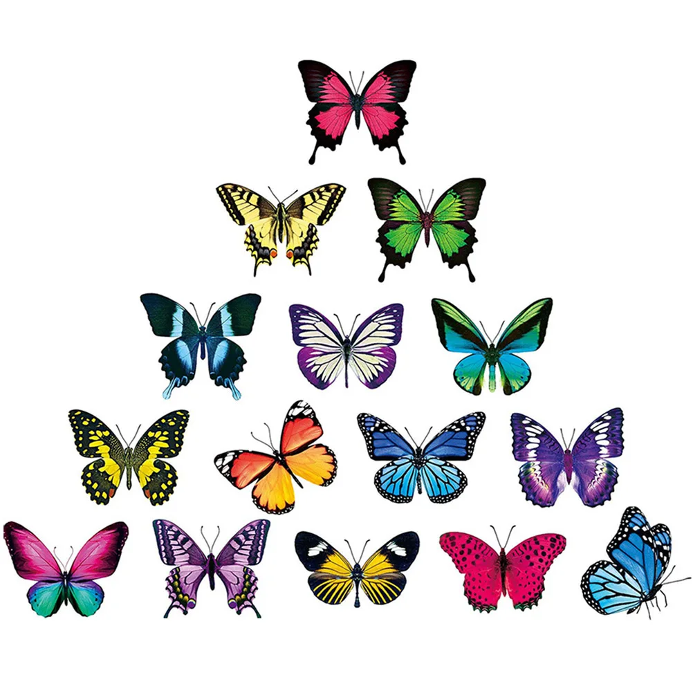 

1 set Anti Collision Window Decals 15x12.2cm Colorful PVC Stickers Birds Avoiding Static Electricity Wall Decor Paste