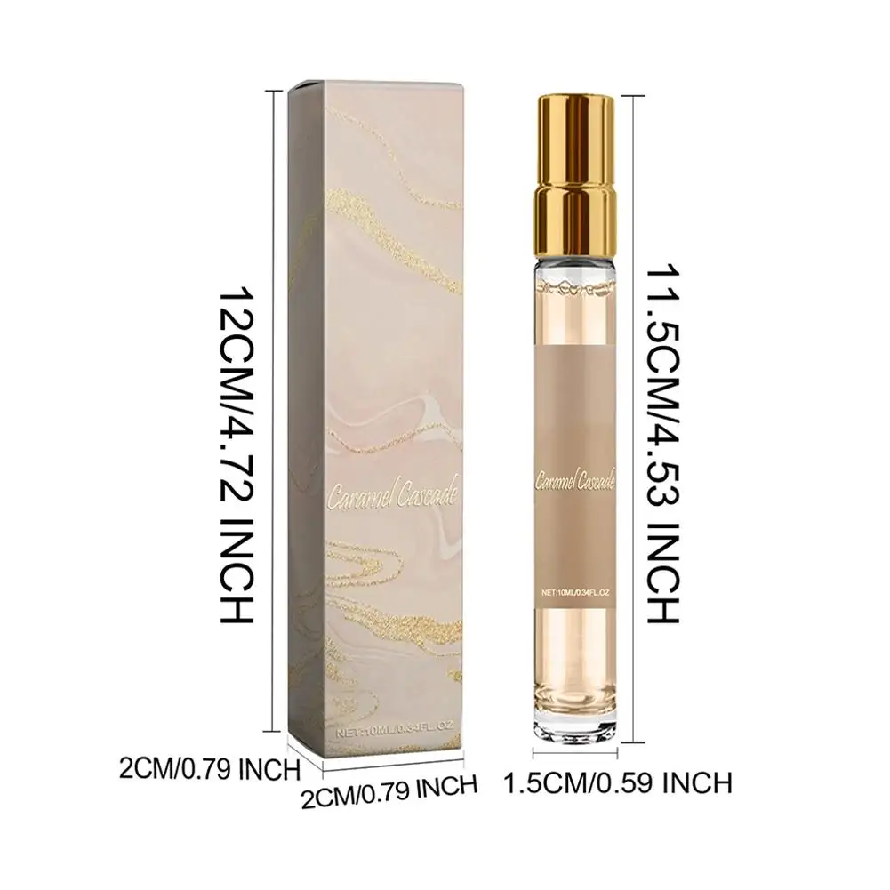 Perfume de caramelo ligero portátil Fragancia fresca y elegante de larga duración con un nicho natural, aroma suave 10 ml 1/2/3 piezas