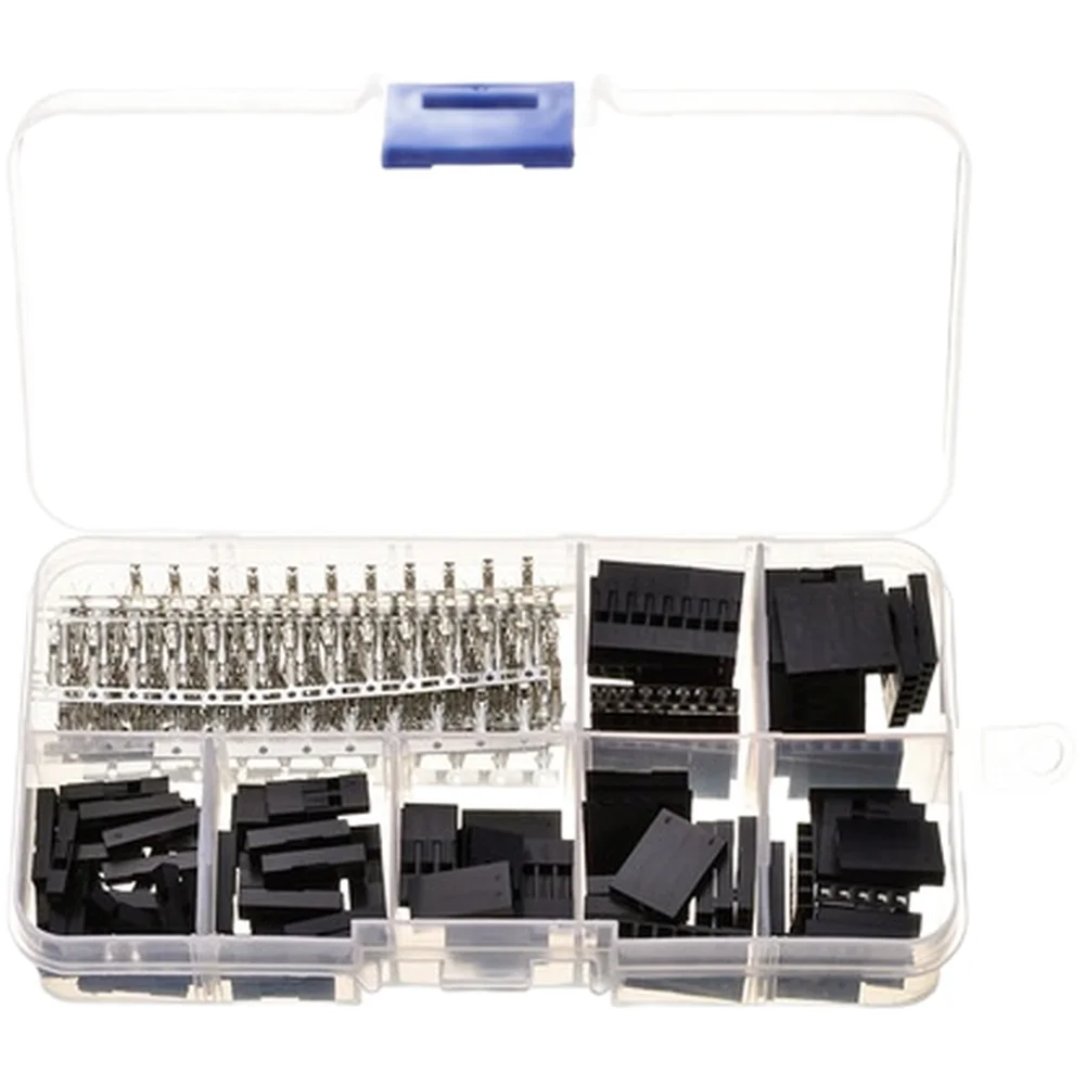 310/620 قطعة دوبونت موصل 2.54 مللي متر دوبونت كابل سلك توصيل معزز دبوس رأس ذكر تجعيد دبابيس وأنثى دبوس موصل طرفي #4