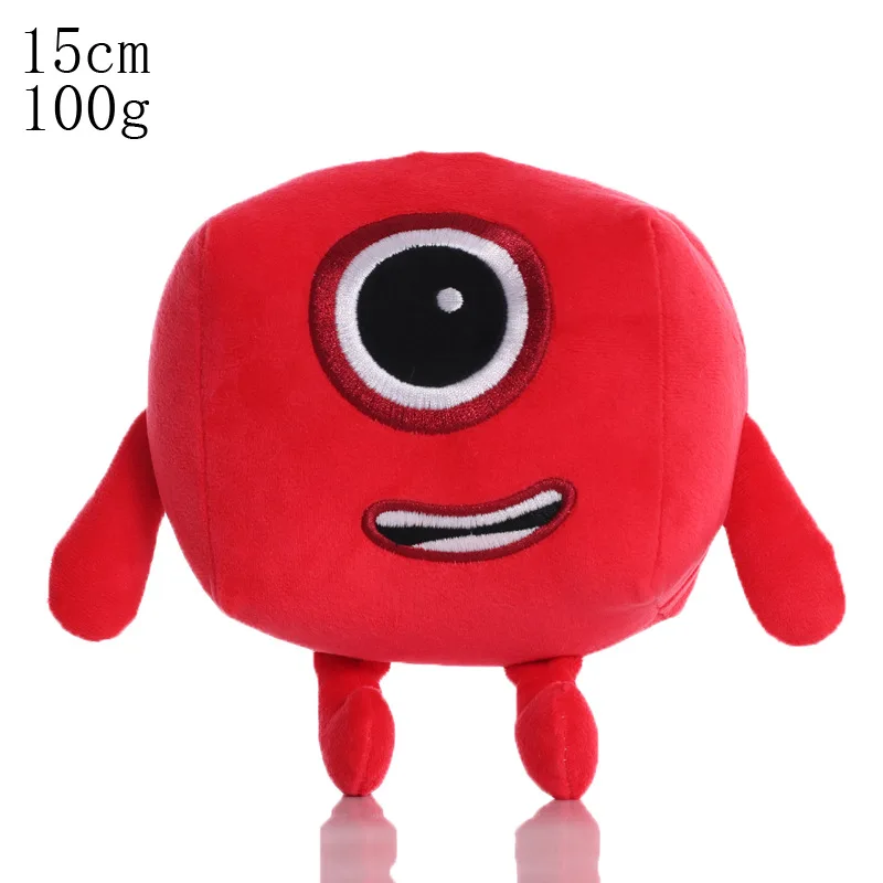 14-18cm Cartoon Number Plush Doll Toys Educational Stuffed Movie Anime  Kids Early Childhood Birthday Christmas Gift