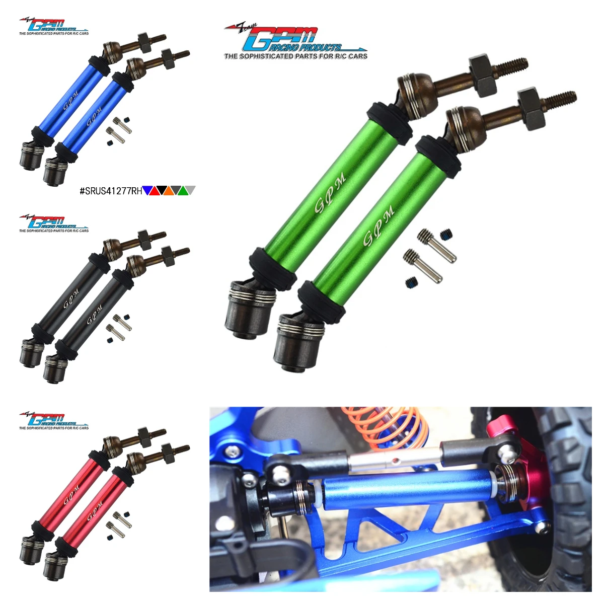 

GPM Harden Steel #45 Rear Axle Alloy Body For TRAXXAS 1/10 Rustler 4X4 Vxl 67076-4 Hoss