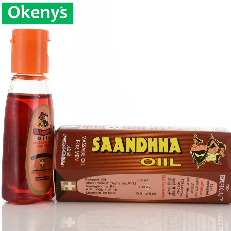 1Pc Saandhha Oil Indian God Lotion Men Enlarge Cock Cream Erection Spray Big Dick Enlargement Massage Gel Increase Growth 15ML