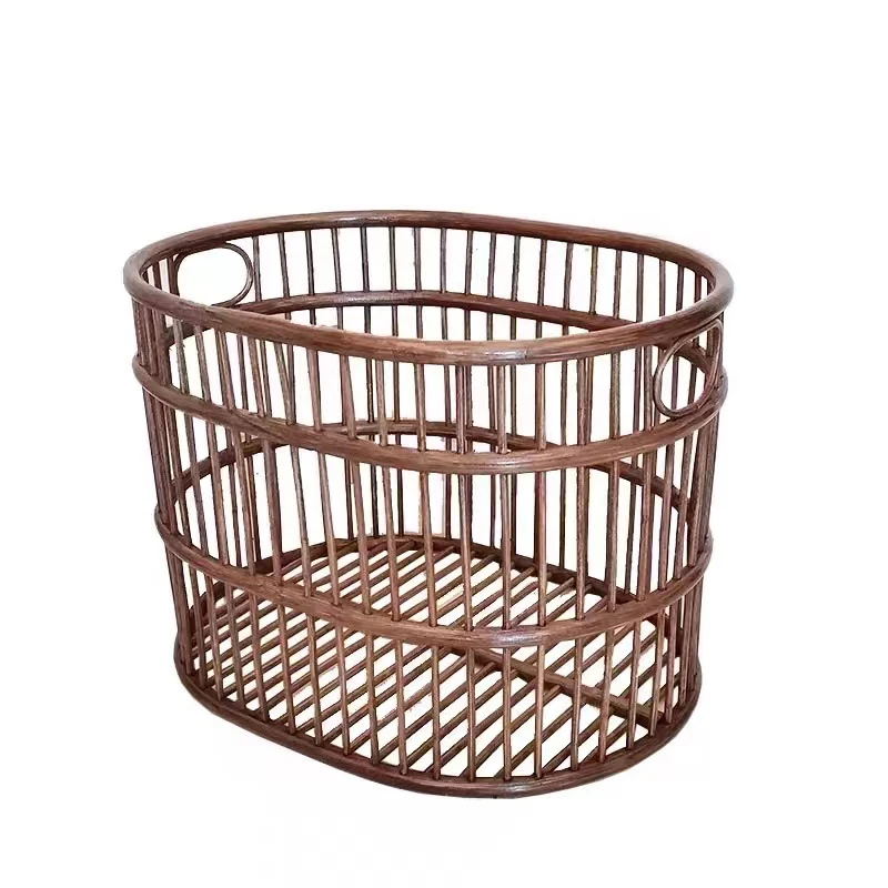 Vine woven dirty clothes basket, bathroom, bathroom, towel storage, hotel household laundry basket