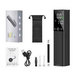 Electric Ball Pump, Smart Air Pump Portable Fast Ball Inflation with Digital LCD Display for Football Basketball Volleyball