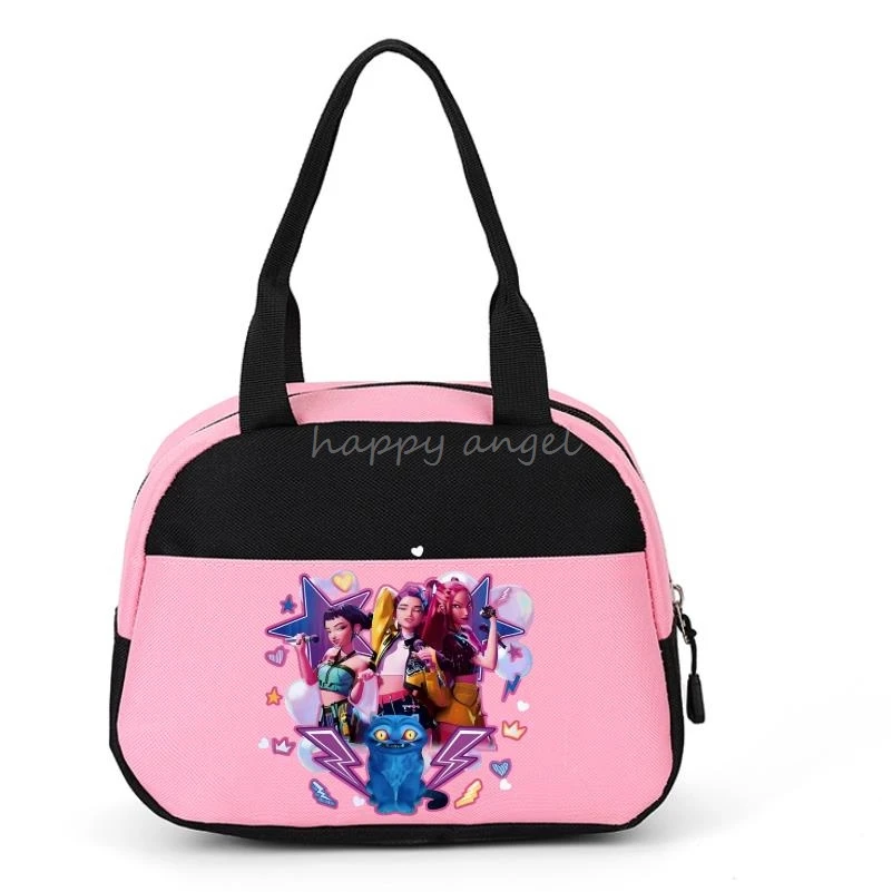 Bolsas de almuerzo KPop Demon Hunters, bolsa de almuerzo aislada para mujer, bolsa térmica a prueba de fugas, caja de almuerzo para niños, escuela, adolescentes, comida para pícnic