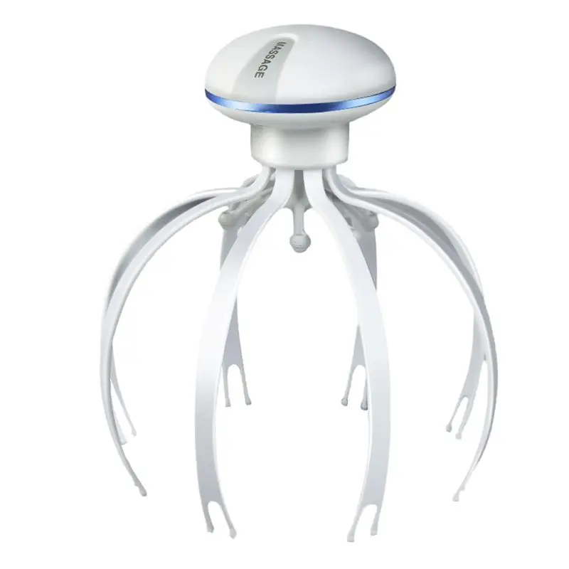 

Электрический массажер для головы и тела, беспроводной, в форме щупалец осьминога, для расслабления и снятия стресса, двойного назначения