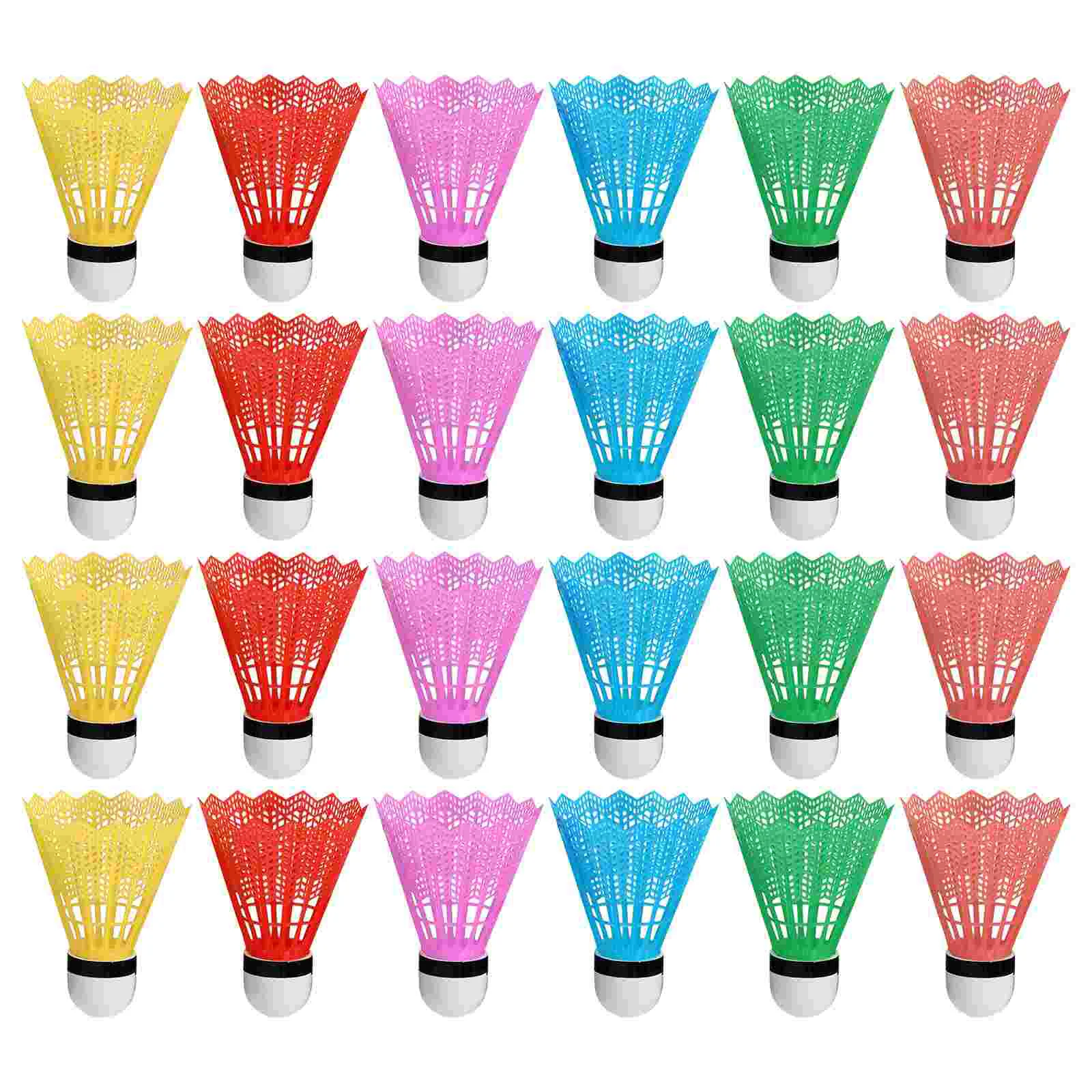 

Toddmomy Nylon Badminton Shuttlecocks Birdies Colorful Balls Plastic Training Adult Exercise Accessories Random Color