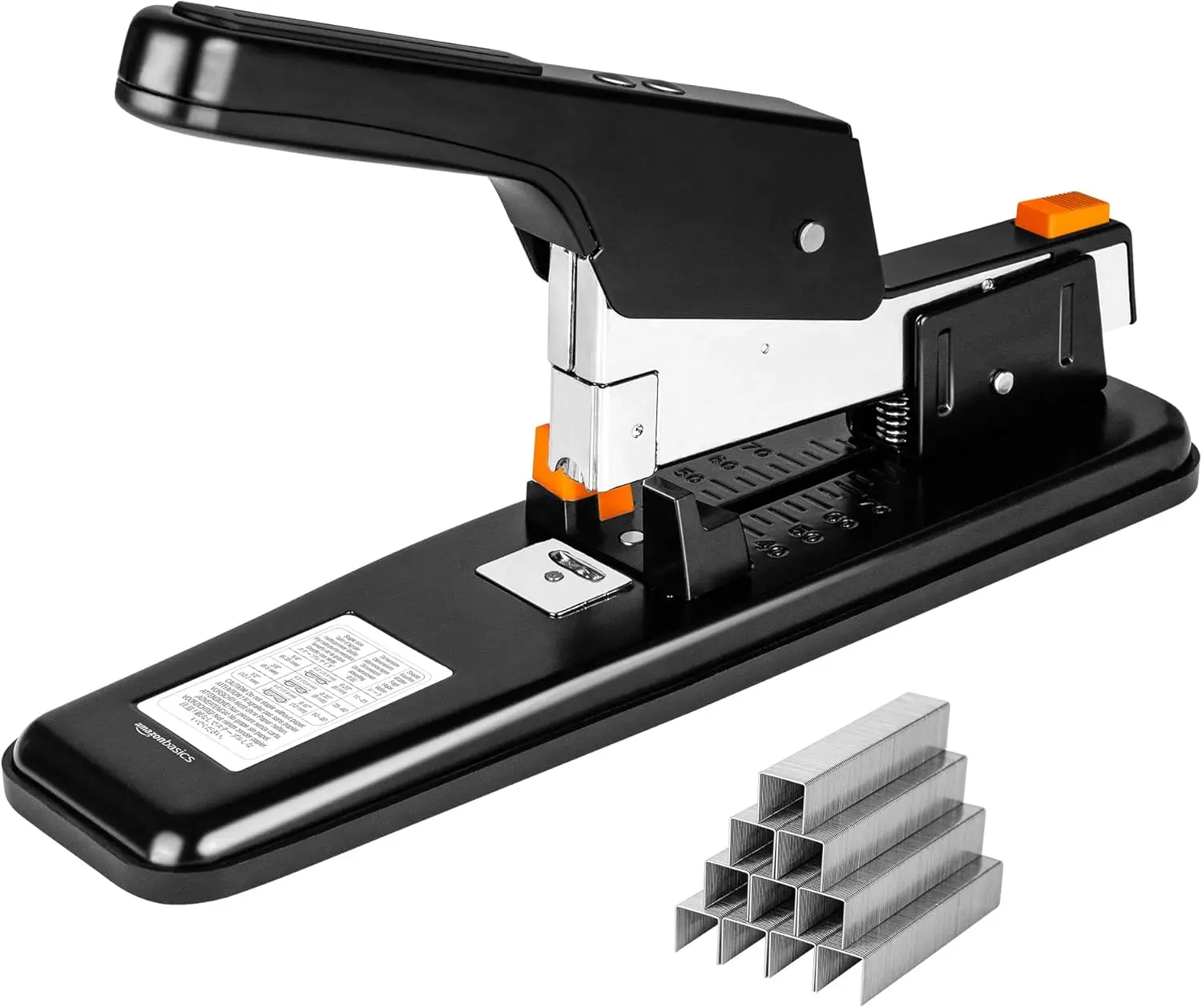 

Мощный степлер для больших объемов работ, вместимость 90 листов, большой офисный степлер с 1000 скобами, черный цвет